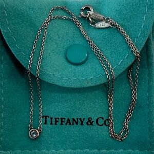 Tiffany & Co. Elisa Peretti aquamarine by the yard Silver Necklace